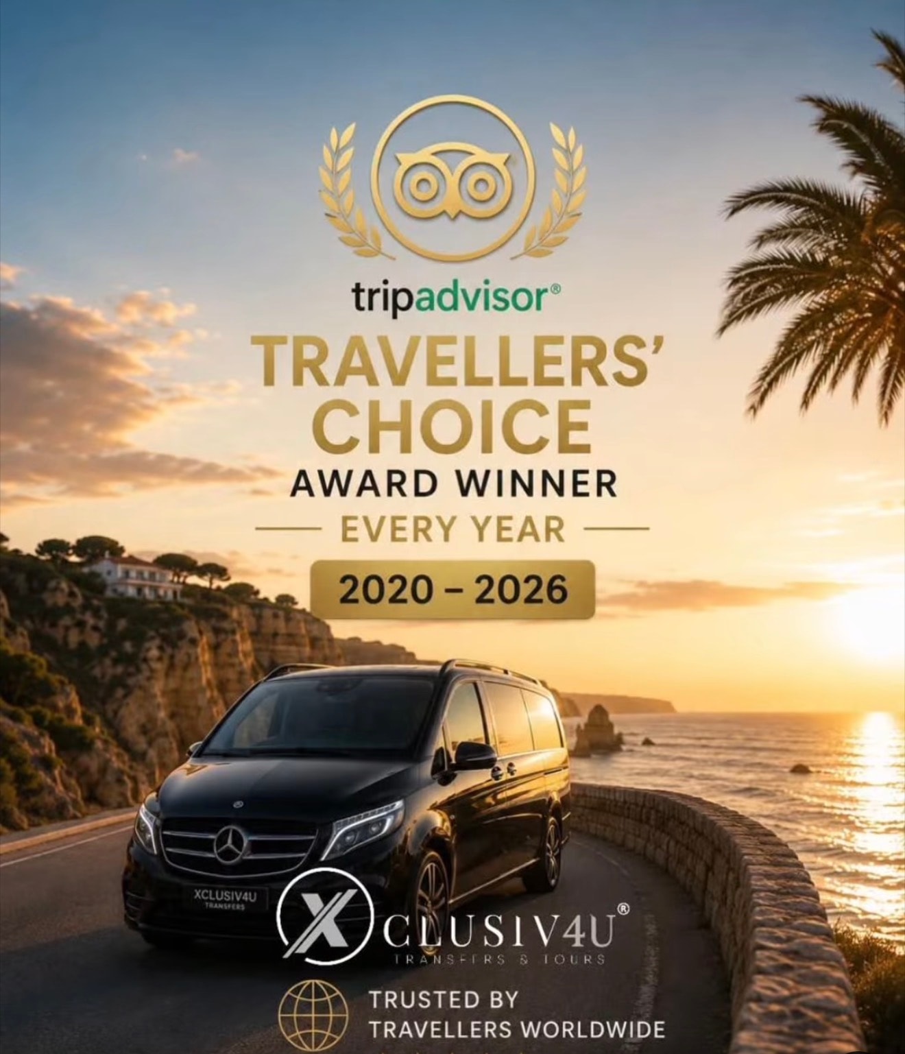 XCLUSIV4U Tripadvisor Travellers' Choice Award Winner