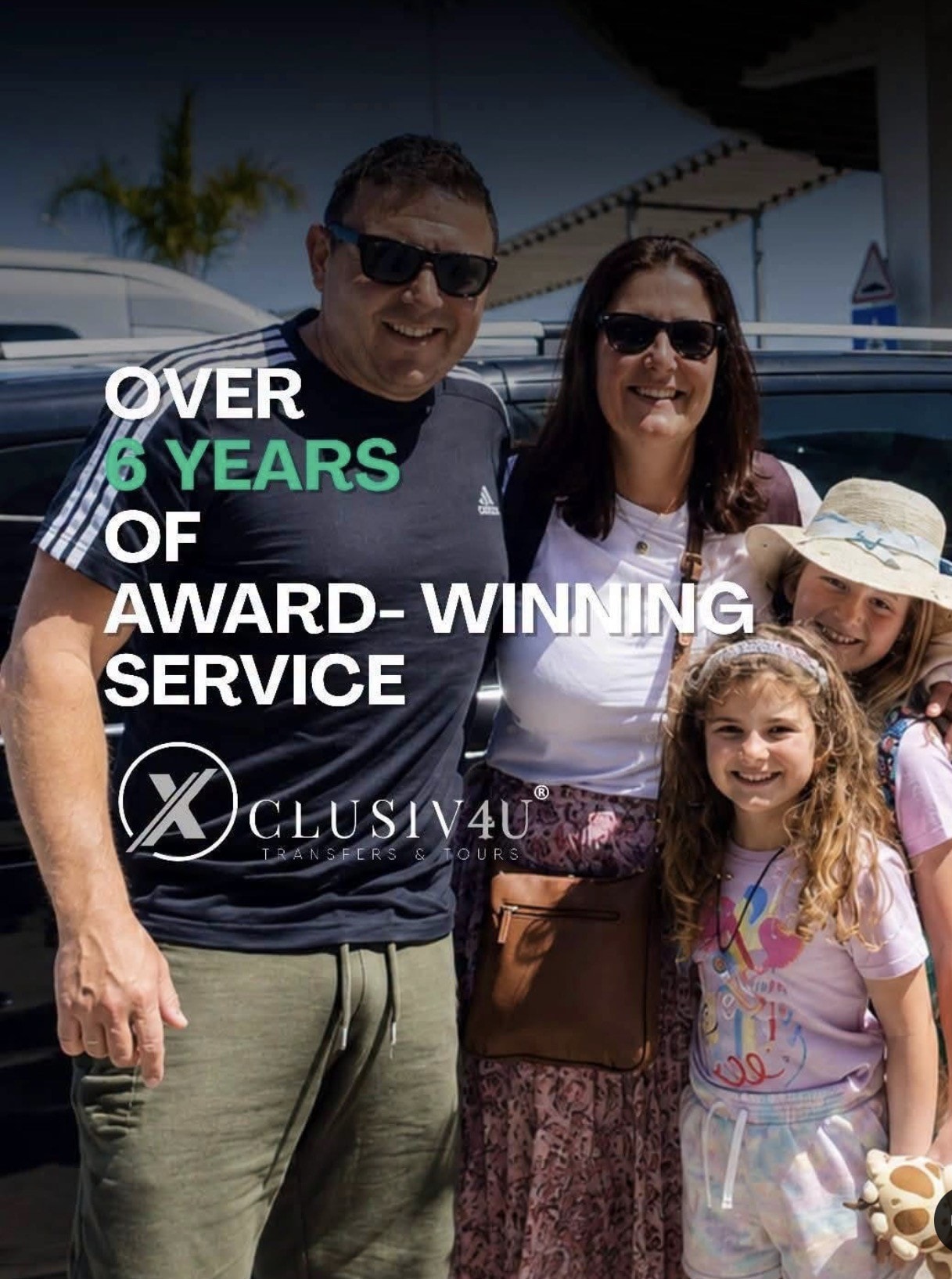 Family arriving — over 6 years of award-winning service