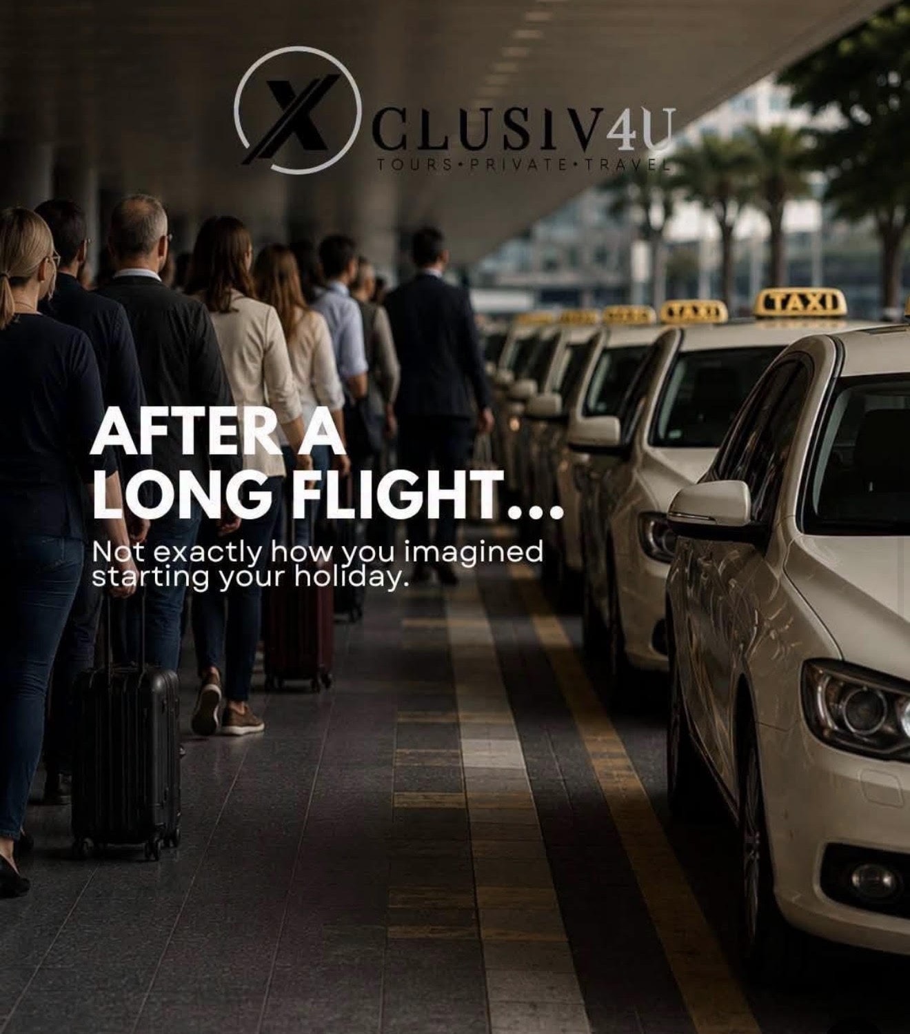 Skip the taxi queue with XCLUSIV4U