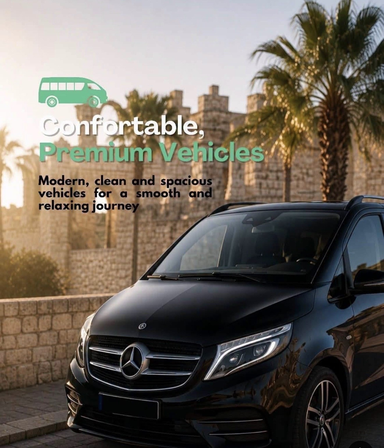 XCLUSIV4U premium luxury transfer vehicle